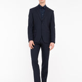 Abito in fresco di lana stretch 44 / BLU