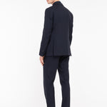 Abito in fresco di lana stretch 44 / BLU