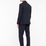 Abito in fresco di lana stretch 44 / BLU