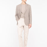 Giacca resca lino cotone 44 / BEIGE