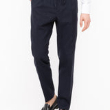 Pantalone jogging fresco di lana stretch 44 / BLU