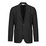 Giacca sfoderata micro texture lana vergine 44 / MARRONE