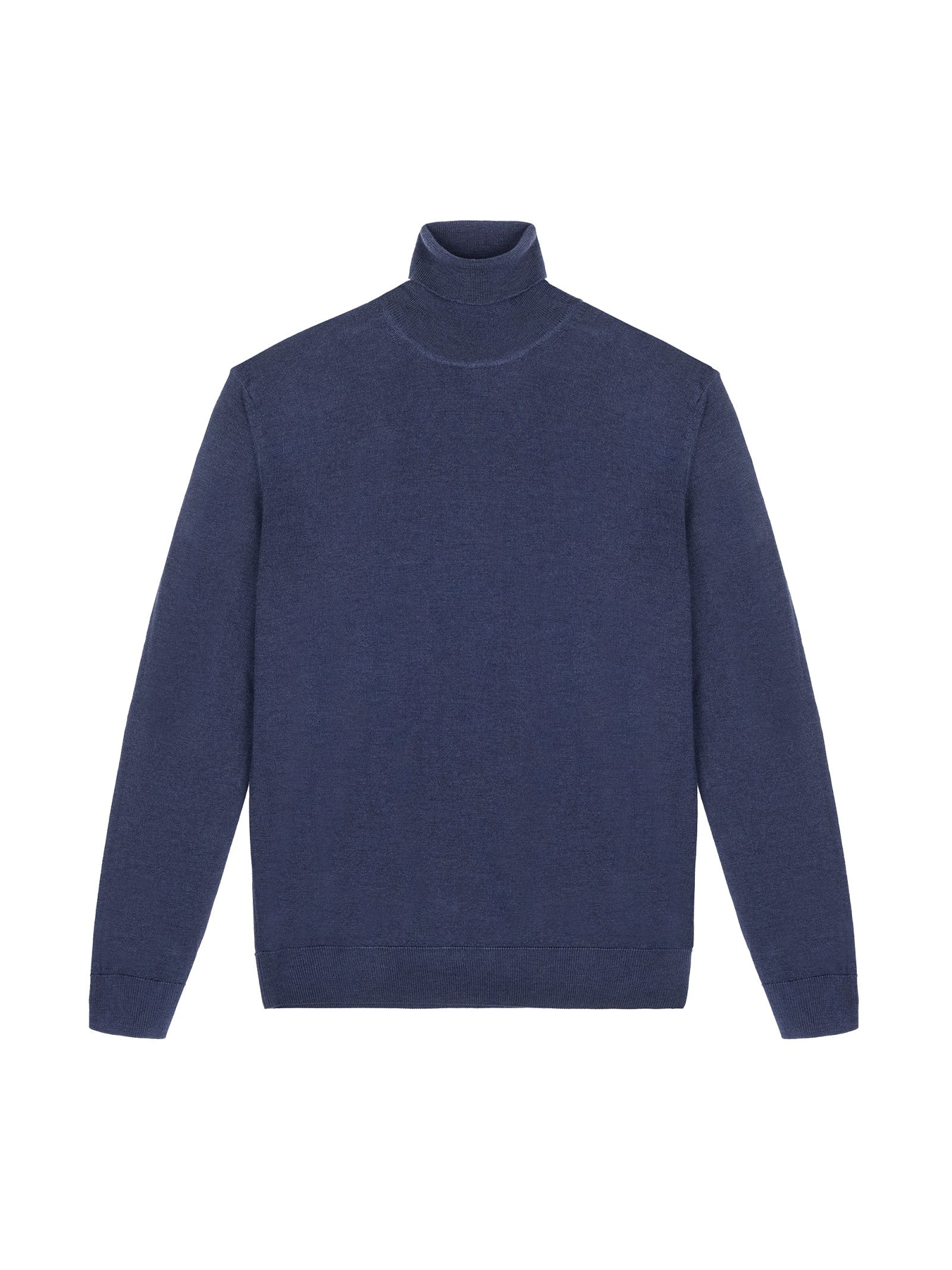 Dolcevita rasato pura lana merinos 3XL / BLU