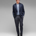 Pantalone pinces denim stretch 44 / BLU