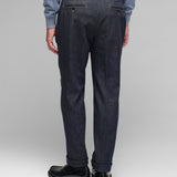 Pantalone pinces denim stretch 44 / BLU