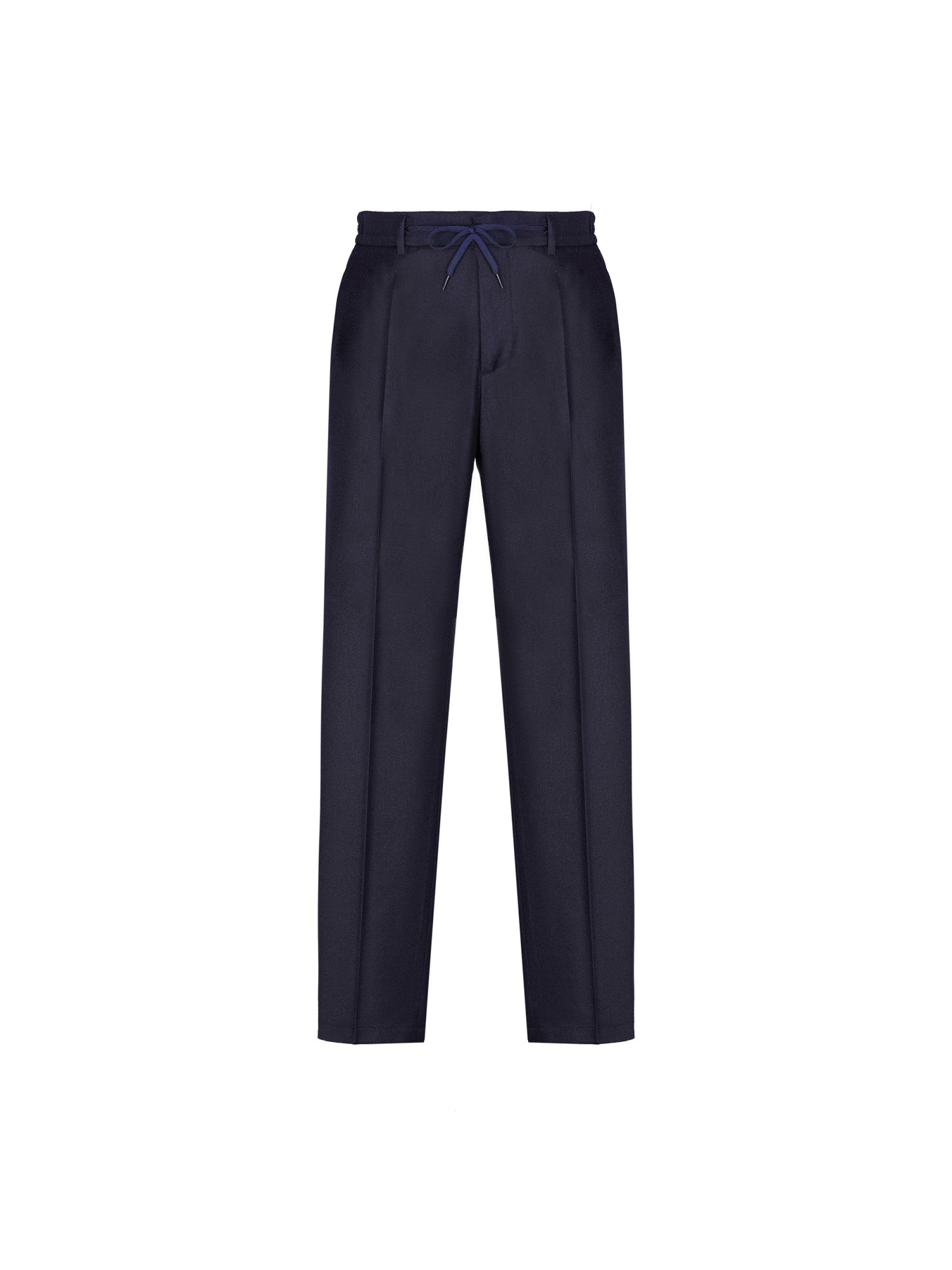 Pantalone jogging flanella di lana stretch 44 / BLU