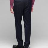 Pantalone jogging flanella di lana stretch 44 / BLU