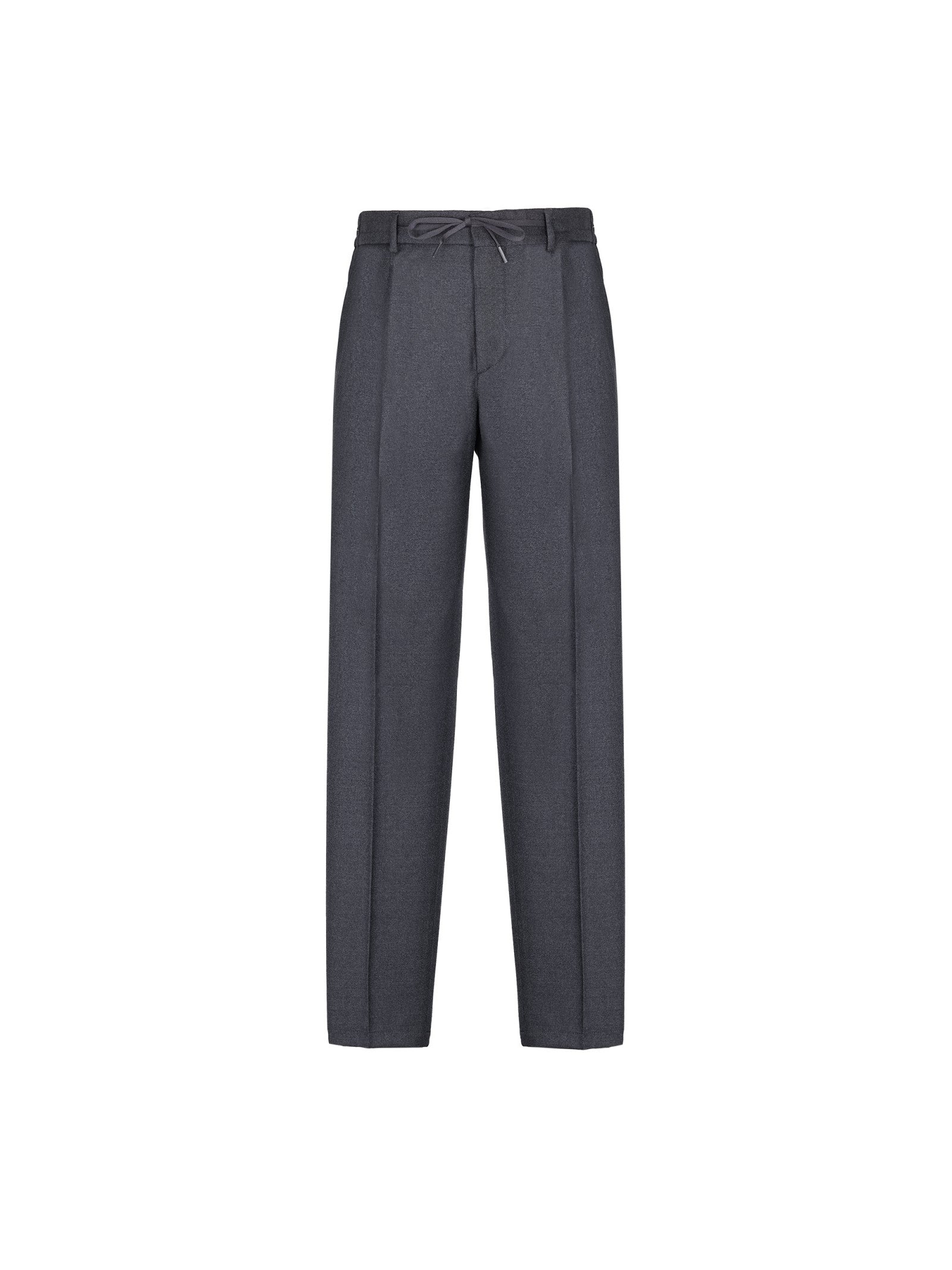 Pantalone jogging flanella di lana stretch 44 / GRIGIO